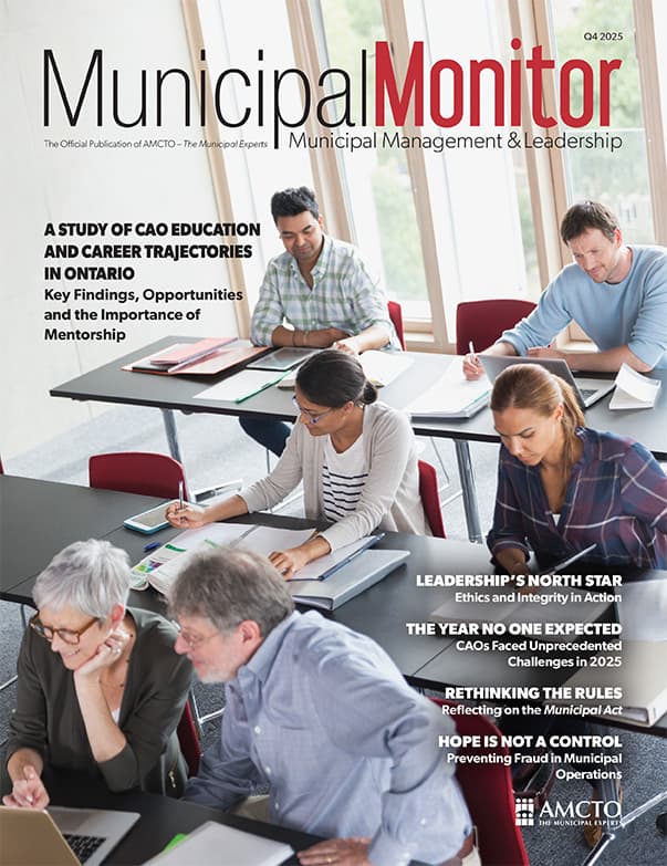 Municipal Monitor — recent cover